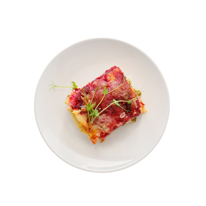 Lasagna, Vegetables Uncooked